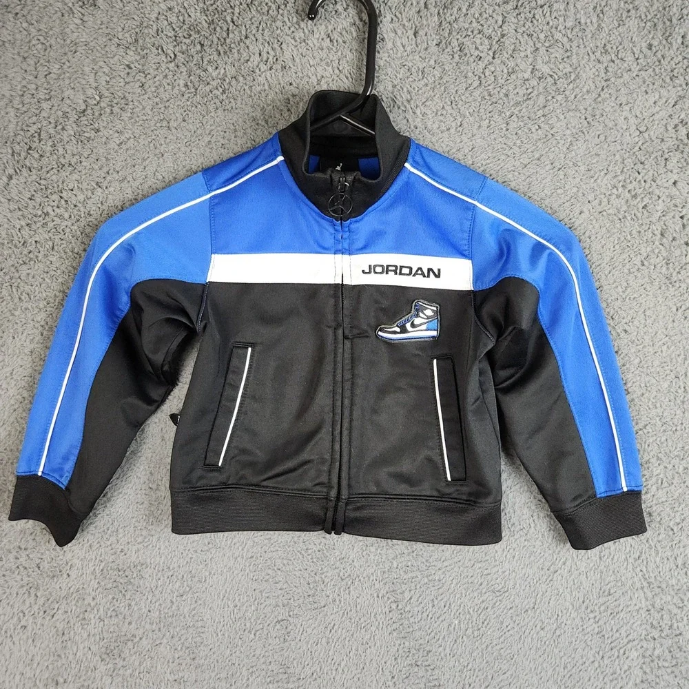 Air Jordan‎ Nike Air Full Zip Track Warmup Jacket Blue Y2K Retro Boy's Size 2T